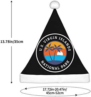 CXXYJYJ Parque Nacional Virgem Ilhas 1 Hat de Papai Noel Crianças Chapéus de Natal Chapé