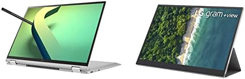 Pacote LG Gram 16T90Q 2-1-1 Lapto de tablet, 16 IPS-Display, Intel EVO 12th Gen I7 1260p-Processor, 16 GB LPDDR5, 2TB NVME