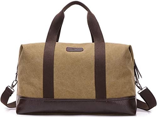 Unisex Canvas Travel Tote Weekender Overnight Bag Coathel Duffel Carry On Bag