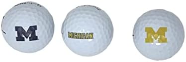 Michigan Wolverines 3 Pack Taylormade Golf Balls
