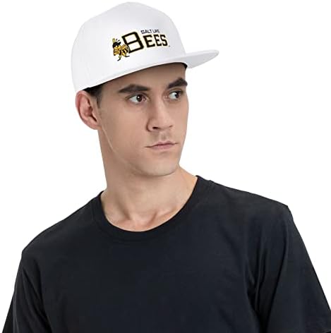 Salt Lake Bees Hats para homens Bill Flat equipado Caps Hiphop Rap Rap ajustável Baseball Trucker Hat Hat Hip Hop Cap