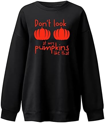 Halloween Sweatershirt Fashion feminino impresso LONCO MANAGEM LONGA BLAY ROUNT ROUNTE TOPS CASUAL SWEASTSHIR