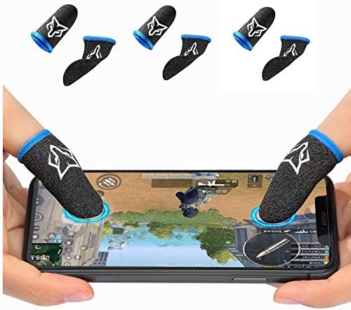 Novos conjuntos de mangas para os dedos do controlador de jogo para celular [6 pacotes], luva de dedo de tela sensível ao