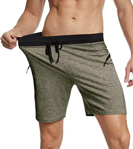 Treinamento rápido para homens de pegeno, shorts de ginástica com bolsos
