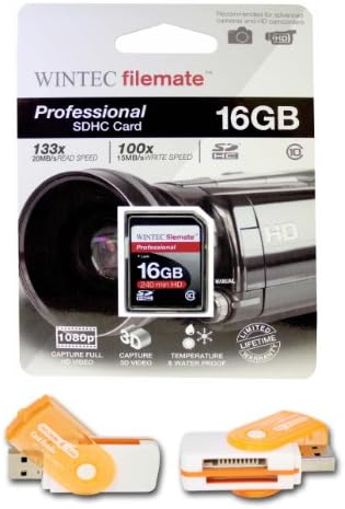 CARTE DE MEMÓRIA DA CLASSE 10 de 16 GB SDHC de alta velocidade 20MB/s. Blazing Card Fast para a câmera Fuji Finepix. Uma