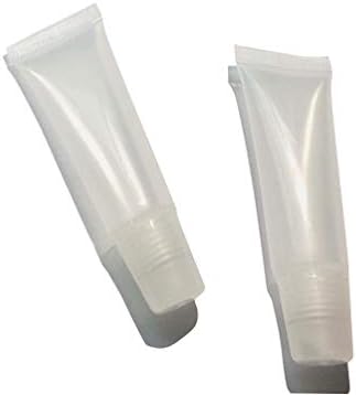 48pcs 8 ml recicláveis ​​reciclados de brilho labial vazio Tubos macios Tubos de balete Brand Glamp Bottle Cosmetic