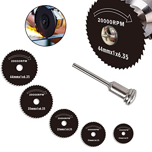 Okdiamond mini serra circular lâmina HSS Roda de aço de alta velocidade de alta velocidade para Dremel Fordom Corte Ferramentas