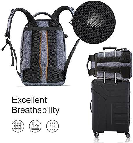 K&F Câmera conceitual Backpack Profissional DSLR Câmera Bolsa de fotografia Waterprrof para câmeras DSLR 15 polegadas