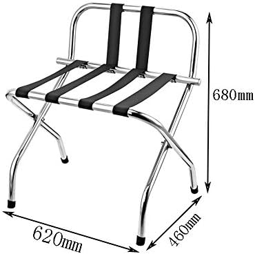 Teerwere bagagem rack de cadeira de cadeira de espelho de aço dobrável bagagem rack de hotel bagage rack rack lojas bagagem