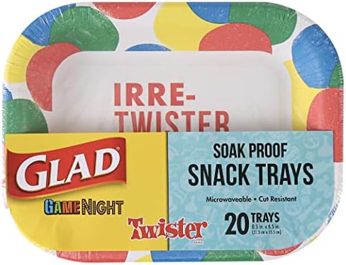 Bandejas de papel de papel descartável no Night Twister Game Twister | Placas de papel prováveis ​​de molho, à prova de corte e