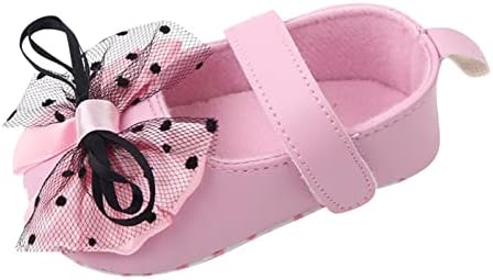 Sapatos recém -nascidos para meninas infantil sapatos de criança solteira de sola de gancho de laço