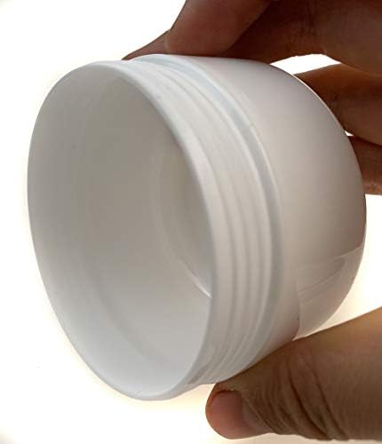 jarro de plástico branco eroTry com tampa de cúpula de 8 oz de maquiagem de maquiagem de jarros cosméticos