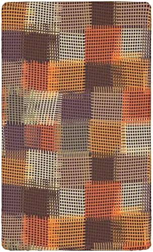 Mini-berço com tema geométrico folhas de berço, lençóis de berço portáteis folhas de berço macias e elásticas para meninos ou garotas ou berçário, 24 x38, caramelo laranja