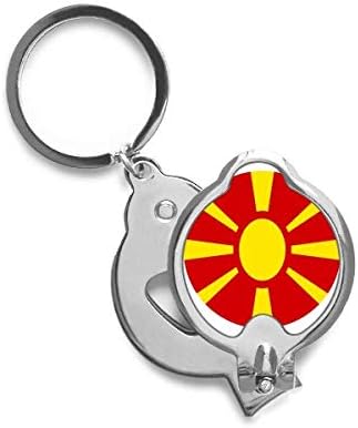 Macedônia Europa emblema nacional emblema de dedão Clippers Scissor Scissor Stainless Steel Cutter