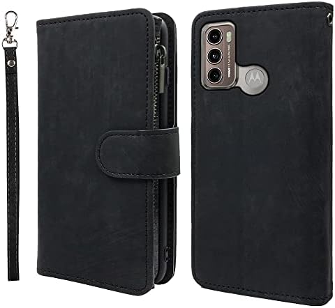 Dibosom Compatível com a caixa da carteira Motorola Moto G60S e premium para capa de telefone do cartão de crédito de flip