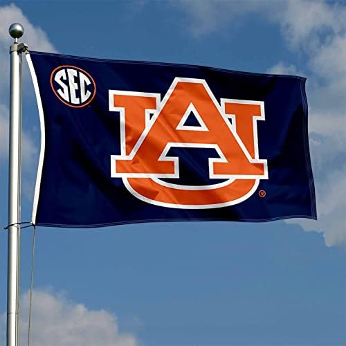 Auburn Tigers Sec 3x5 Flag