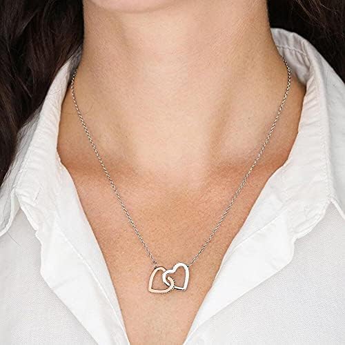 Jóias de cartão de mensagem, colar artesanal- Presente personalizado Love Knot, Primeira Comunhão Colar de Presente, para Primeira