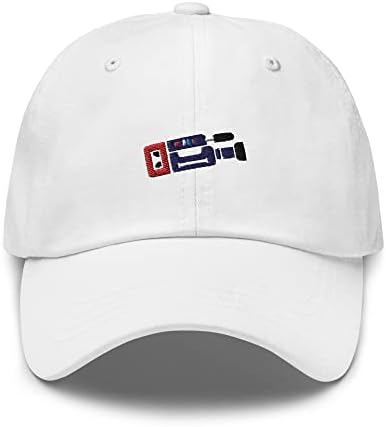 Hat de câmera de vídeo retro/filmes Hat/filme Fan Hat/Gift for Movie Fan White