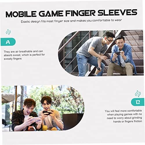 CLISPEED 18 PCS Game Finger Cot Tablet Luve Fiber Game Thumb Sleeve Phone Game Capa Fibra Game Game dedo Mangas de dedo