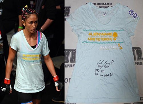Carla Esparza assinou o UFC 185 Fight Wast Used Walkout Shirt PSA/DNA Auto/Joanna - Evento Autografado Usado Produtos