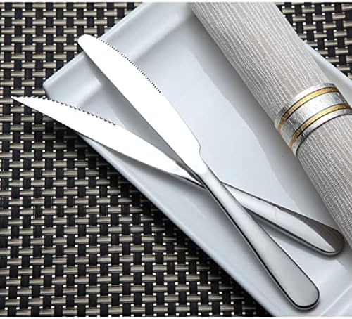 Upkoch aço inoxidável utensílios de porção de aço facas de talheres de talheres de talheres de talheres de talheres