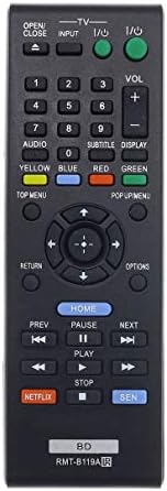 Elekpia RMT-B119A Substituição Blu-ray Remote Control para Sony BD Bluray Player