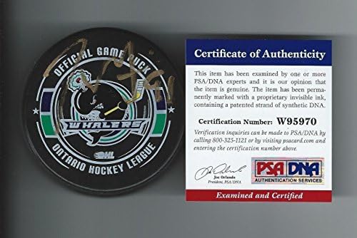 Tyler Seguin assinou Plymouth Whalers Puck PSA/DNA W95970 - Autografado NHL Pucks