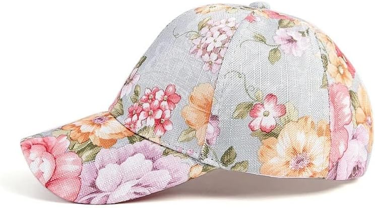 N/A PRIMAGEM DE PRIMAGEM feminina de gravata feminina Multicolor Irregular Print Baseball Cap Women Outdoor Street Style