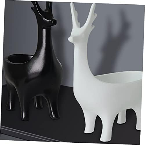 Besportble 1pc Ornamento Crafts Ornamentos Caixa de armazenamento Bandejas de mesa decorativas Adornamento de veados Casa de armazenamento em forma de cervo