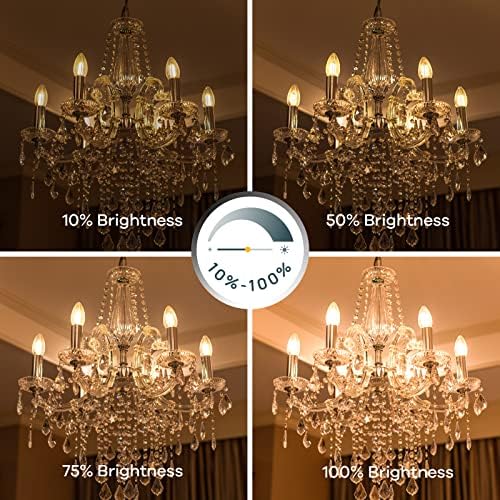 Lâmpadas LIGN 40W A19 LED lâmpadas, lâmpadas de lustre E12, bulbos de candelabros de filamento B11, lâmpadas de vela,