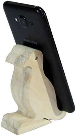 Esplanade de madeira pomba de pombo de madeira pombo stand, suporte de telefone gratuitamente suas mãos