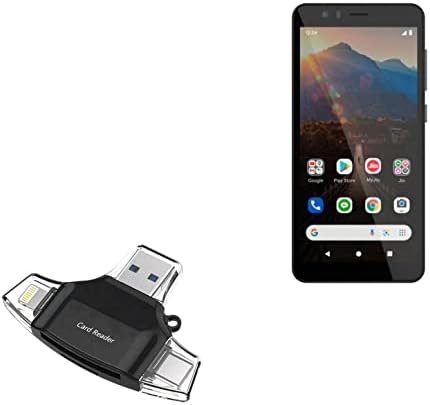 BOXWAVE SMART GADGET Compatível com o telefone Jio Next - AllReader SD Card Reader, MicroSD Card Reader SD Compact