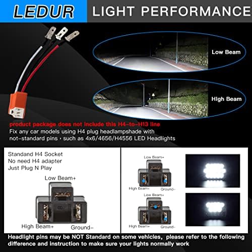 5x7 farol de LED 7x6 5x7 polegadas Fersos de LED Retângulo H6054 farol Hi/Wi/Low Sealed Beam Compatível com 6054 H5054 Chevy S10
