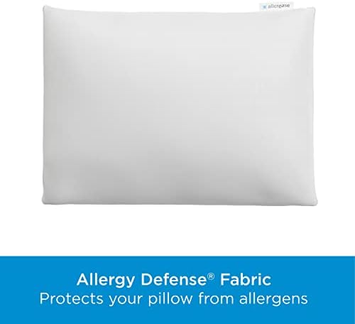 AlleRease Protetor à prova d'água, protetor de travesseiro de alergia, protetor de travesseiro com zíper, padrão/rainha,