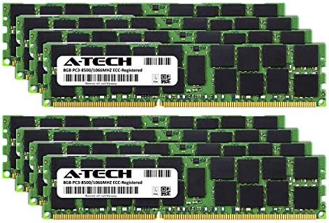 A-Tech for Apple 64GB Kit DDR3 1067MHz/1066MHz PC3-8500 Mac Pro MacPro5,1 MacPro4,1 em meados de 2010 no início de 2009 MB535LL/A