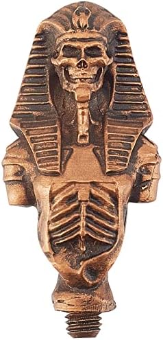 Craspire Vintage Alloy de zinco Handle antigo Egito faraó forma de cera Seal Carimbo Substituição de 2,8 polegadas cm de comprimento