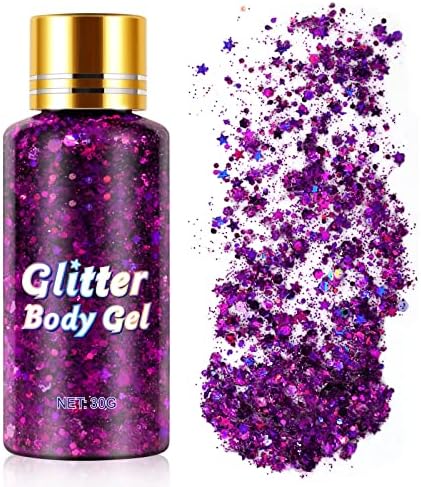 Brilho labial para meninas com idades entre 7 e 12 anos Glitter Gel Face Body Dress Up Glitter Gel Performance Makeup