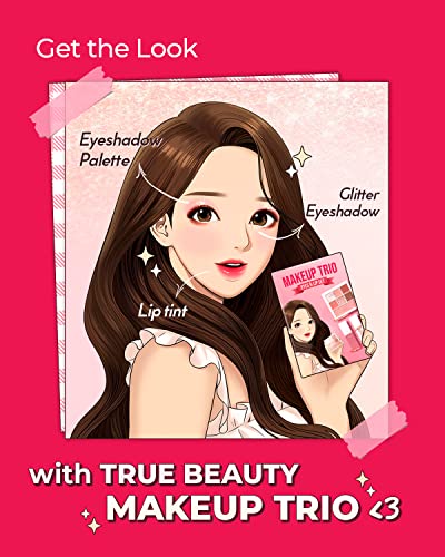 AMTS x True Beauty Makeup Edition, algum trio de amor e glitter algum conjunto doce | Tons de pérolas foscos bruscos,