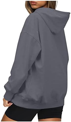 Xklvmh capuz para mulheres moda feminina diariamente colorida moldura de cor com capuz de manga longa com capuz de moletom