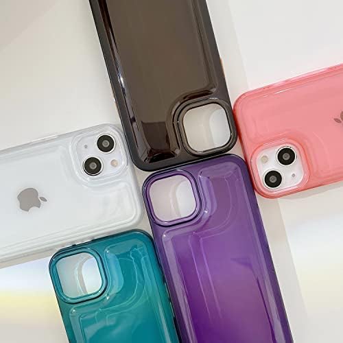 Propriedade compatível para iPhone 11 Case, com proteção Clear Clear Shock Protection Color transparente TPU Soft