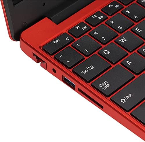 Zyyini 15,6in Laptop, Big Red Notebook Computador com Touchpad Digital, 8 GB de RAM 128 GB SSD HD Screen Laptop Portable