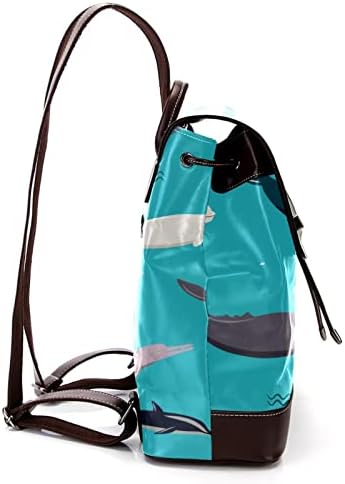Mochila de viagem VBFOFBV, mochila de laptop para homens, mochila de moda, desenho animado de baleia de tubarão -marinho