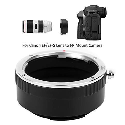 Adaptador de lente, montagem de lente de liga de alumínio, automático preto para lente EF/EF - S