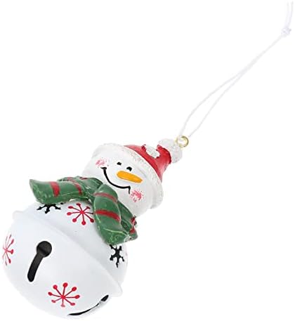NUOBESTY 3PCS Supplimentos de Natal Casamentos Iron sinos de campainha mini boneca de decoração adorável para pequenos ornamentos