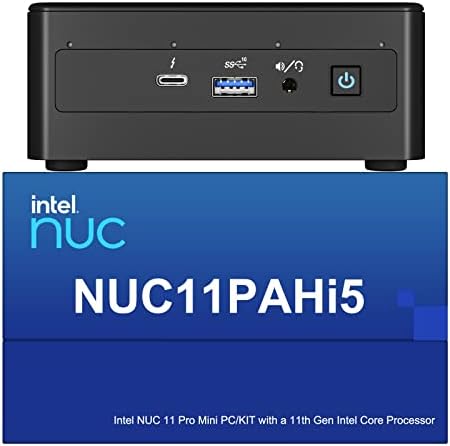 Intel nuc 11 nuc11pahi5 Panther Canyon Mini PC, i5-1135g7, 16 GB de RAM, 256 GB SSD, Mini Computers Windows 10 Pro for Business