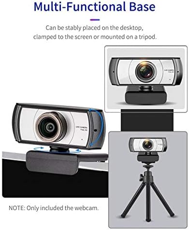 Computador webcam 1080p hd streaming webcam 120 ° de largura Câmera de vídeo USB de computador com câmera da web de microfone