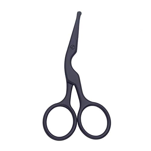 Motanar Professional Helfing Scissors para cuidados pessoais Remoção de cabelo facial e sobrancelha do nariz da orelha