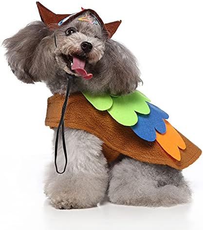 MOGOKO Cute Cut Cosplay Dog Fantaspume de gato, capa de cosplay de Halloween para animais de estimação, fantasia de coruja engraçada