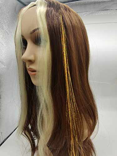 Extensões de cabelo de Rongfa Glitter 12 Scasking Colors Kit Extensões de cabelo de fada com ferramentas para mulheres