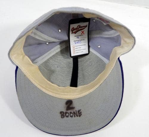 1994-96 Kansas City Royals BOB BOONE 2 GAME UTILIZADO GREY HAP